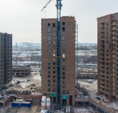 Ход строительства дома № 1, 1 этап в ЖК Калина Долина -