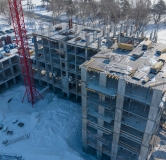 Ход строительства дома 2/1 в ЖД Роза ветров -